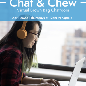 Young APIA woman looking at her laptop. Details for the event are listed at the top of the image.